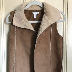 Vintage Charter Club Faux Suede Vest